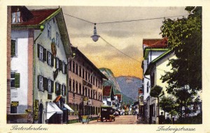 Ludwigstraße in Partenkirchen AK ungel um 1900 (Sammlung HK)
